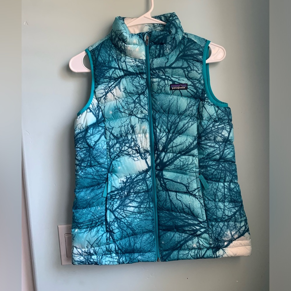 Girls L (12) down puffer vest